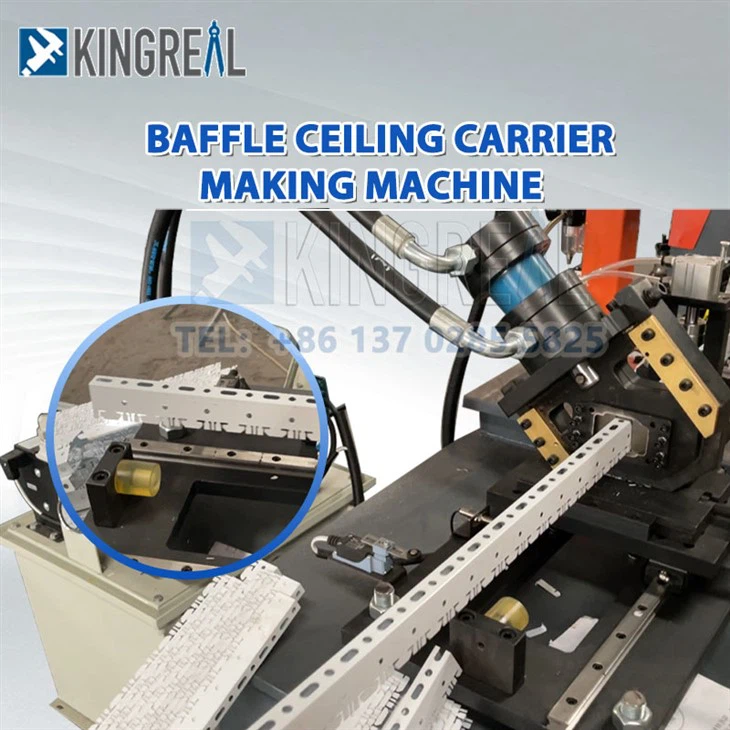 4-KINGREAL baffle carrier ceiling production line
